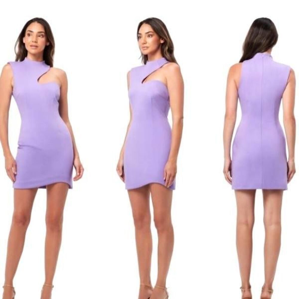 Elliatt Lavender Purple Method Bodycon Mini Dress Sz M